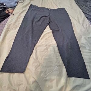 NEW PHOTOS! LEGGINGS, MADE IN CANADA, DARK HEATHER GREY, SIZE 4X, PULL ON, COTTO